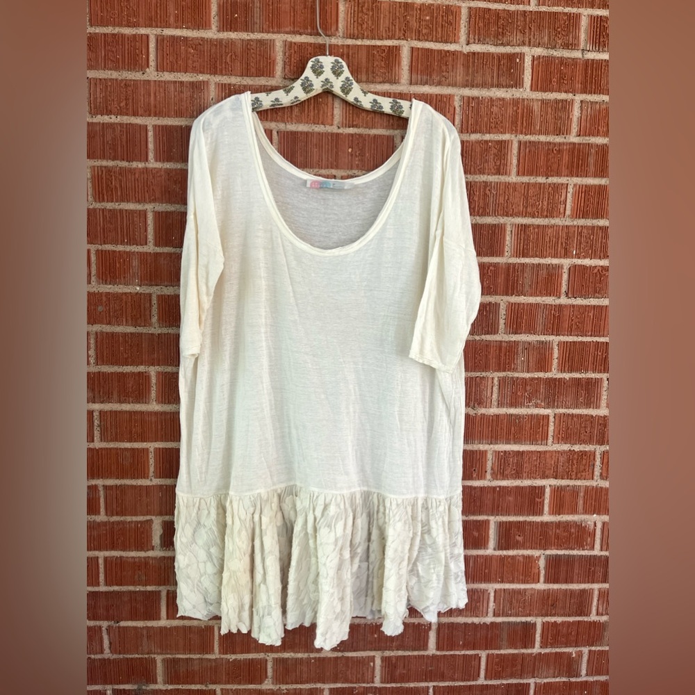 Free people beach white gauzey dress / tunic / coverup